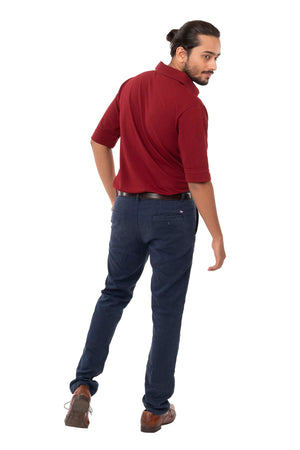 Crimson Red Slim Fit Shirtee