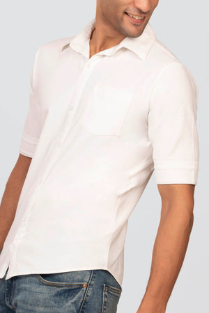 White Regular Fit Shirtee